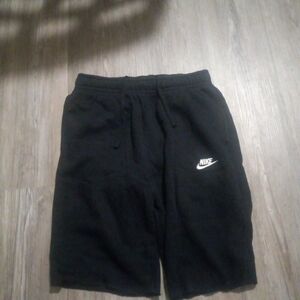 Black Nike Fleece Shorts Mens Size Small Casual Comfort Pockets Summer Fit
